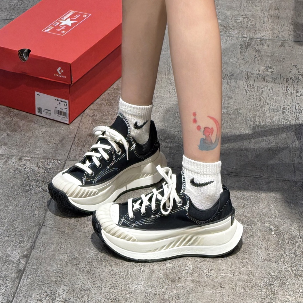 Converse Chuck 70 AT-CX OX 帆布鞋 復古 增高 拼接 黑