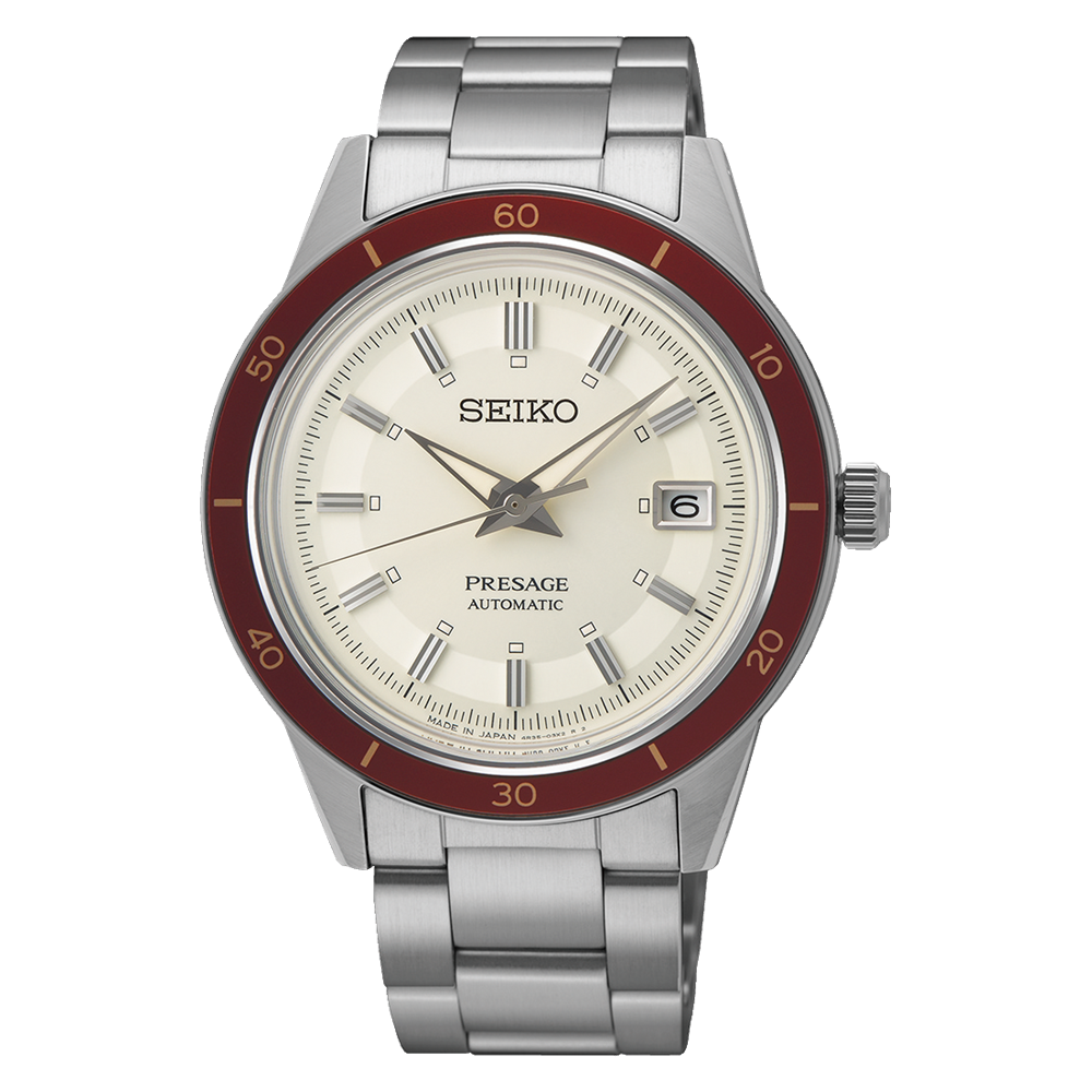 Seiko 精工 Presage Style 60's Automatic Mechanical Watch SRPH93J1 Style 60 年代「紅寶石」40.8 mm 男士手錶