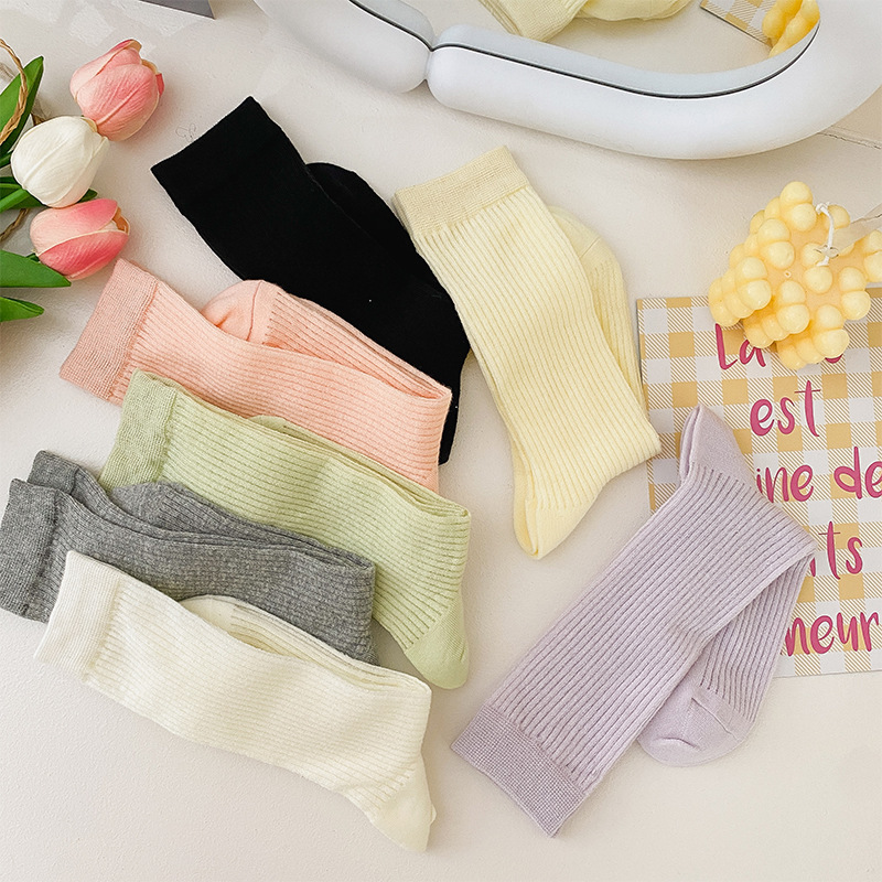 《3648》♾️微透日式奶油風中筒襪