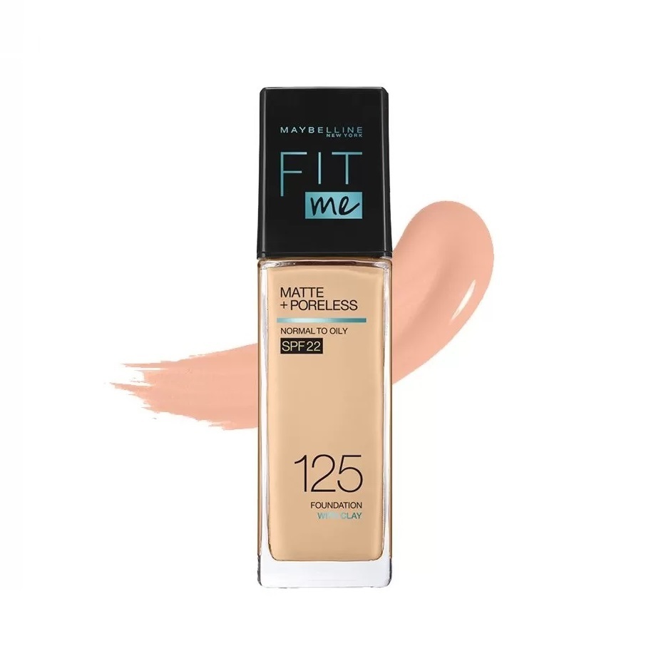 Maybelline New York - Fit Me 霧光控油零毛孔啞緻粉底液 SPF22 #125 30ml