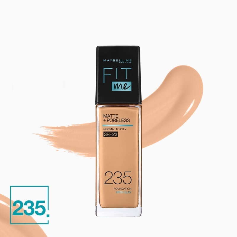 Maybelline New York - Fit Me 霧光控油零毛孔啞緻粉底液 SPF22 #235 30ml