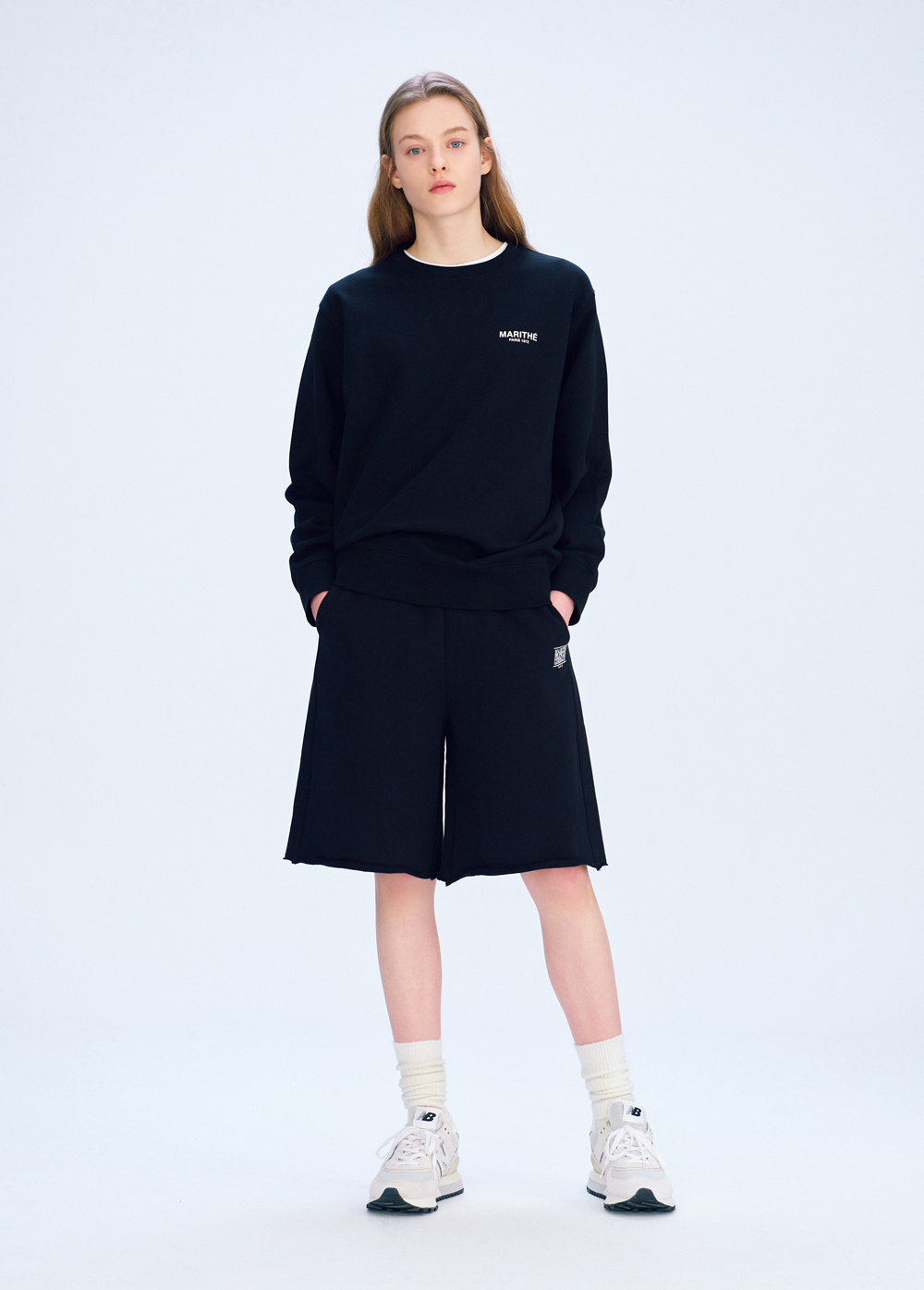 Marithe Francois Girbaud CLASSIC LOGO SWEAT SHORTS