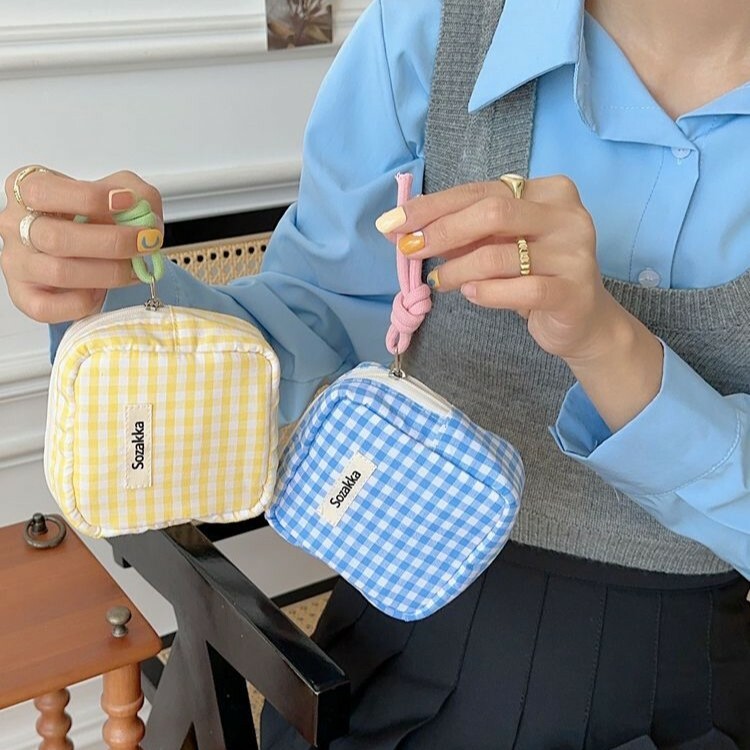 《3659》繽紛隨身攜帶格子收納包