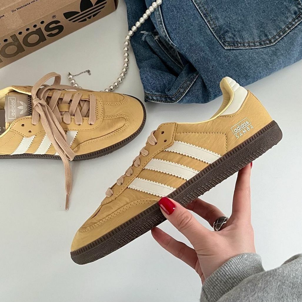 ADIDAS ORIGINALS SAMBA 奶黃 奶油色 小雞黃 蛋黃色 焦糖底 布面 男鞋 IG6170 / 預購