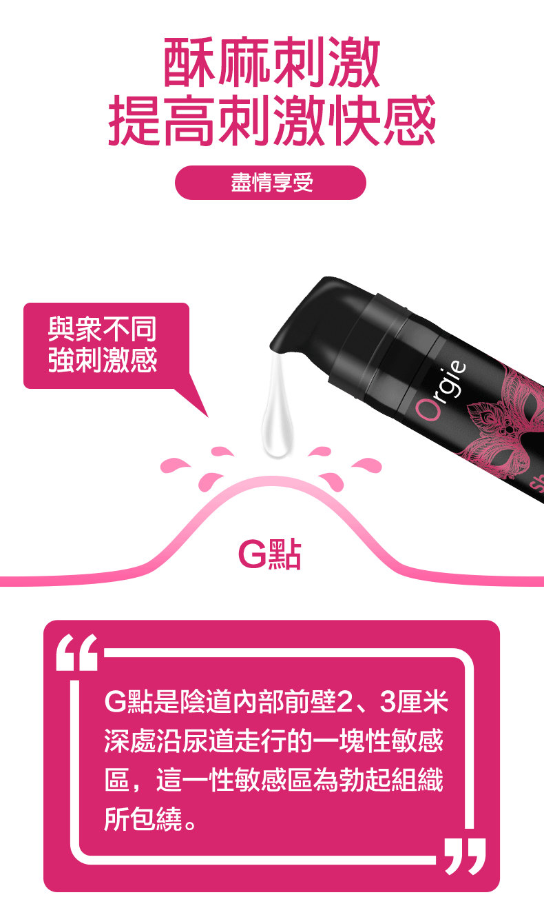 Orgie,Orgie 潤液滑,葡萄牙 Orgie,跳動式潤滑液,高潮液,快感增強液,水性潤滑液,矽性潤滑液,潤滑液,激情液,潤滑凝露,Orgie Sexy Vibe,G點高潮液,G點潤滑液
