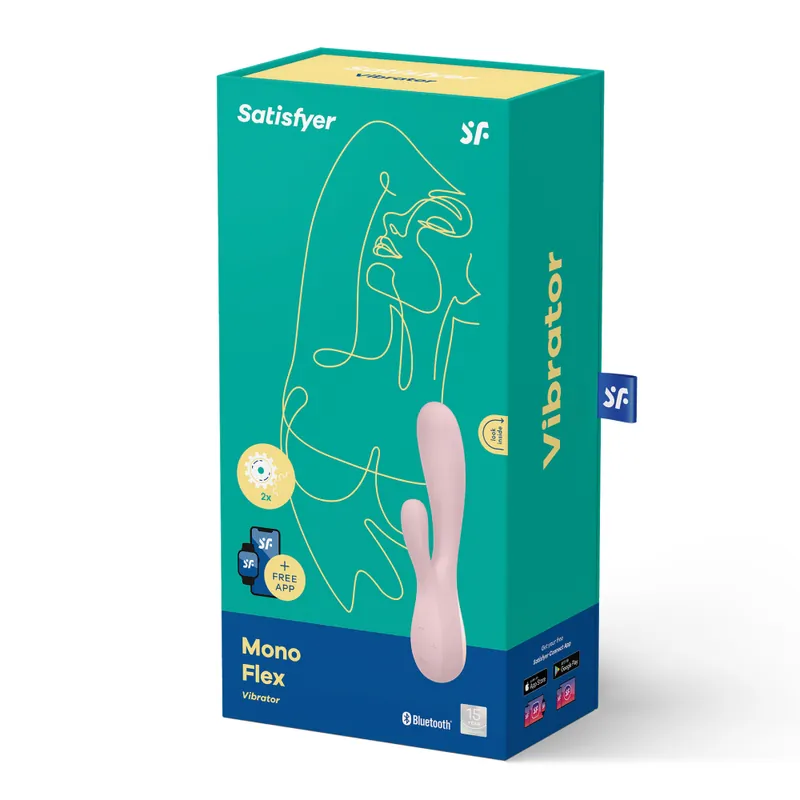 Satisfyer - Mono Flex 兔子按摩棒 - 粉色