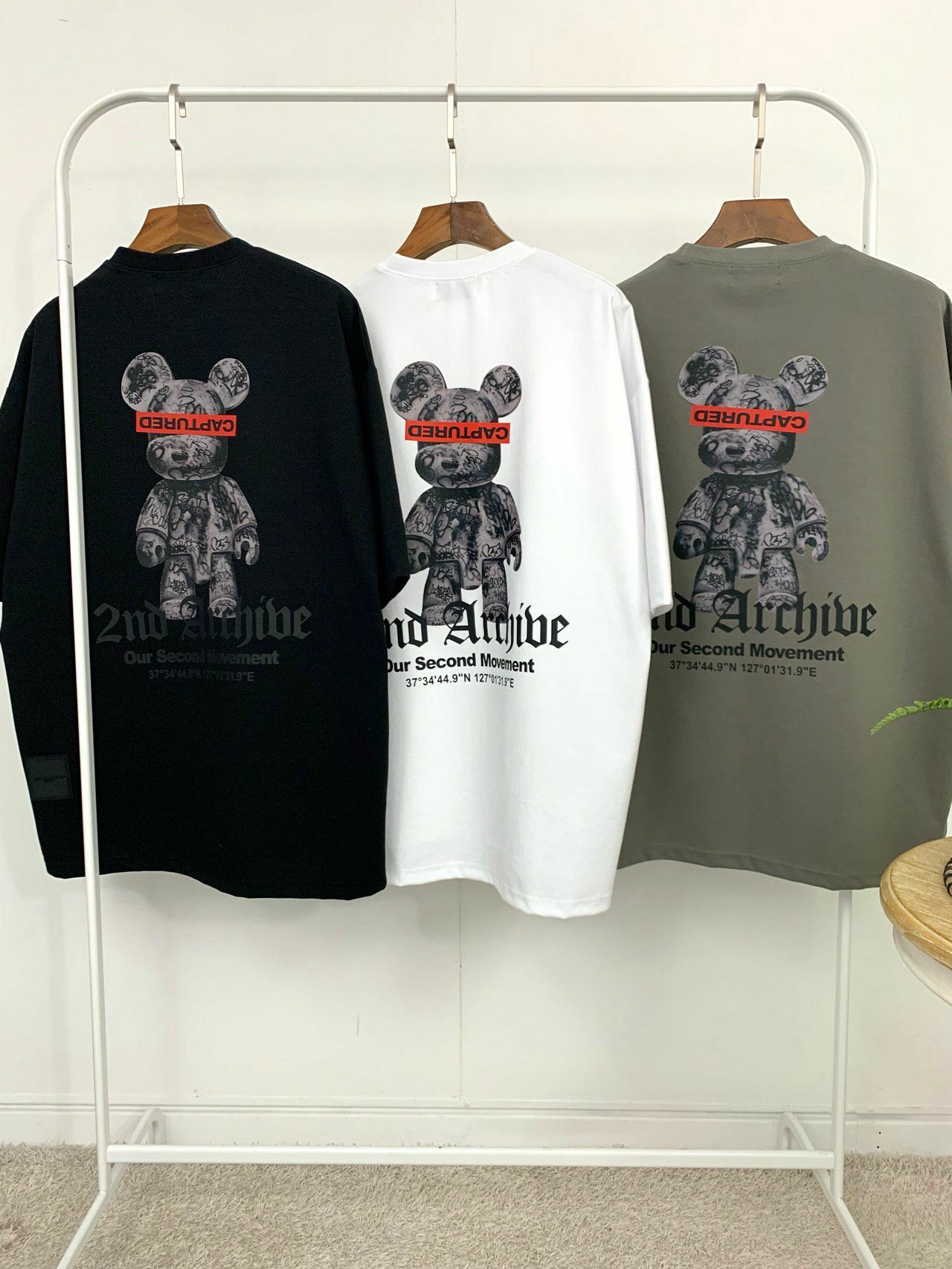 熊仔英文字短袖Tee 2nd ARCHIVE-084T
