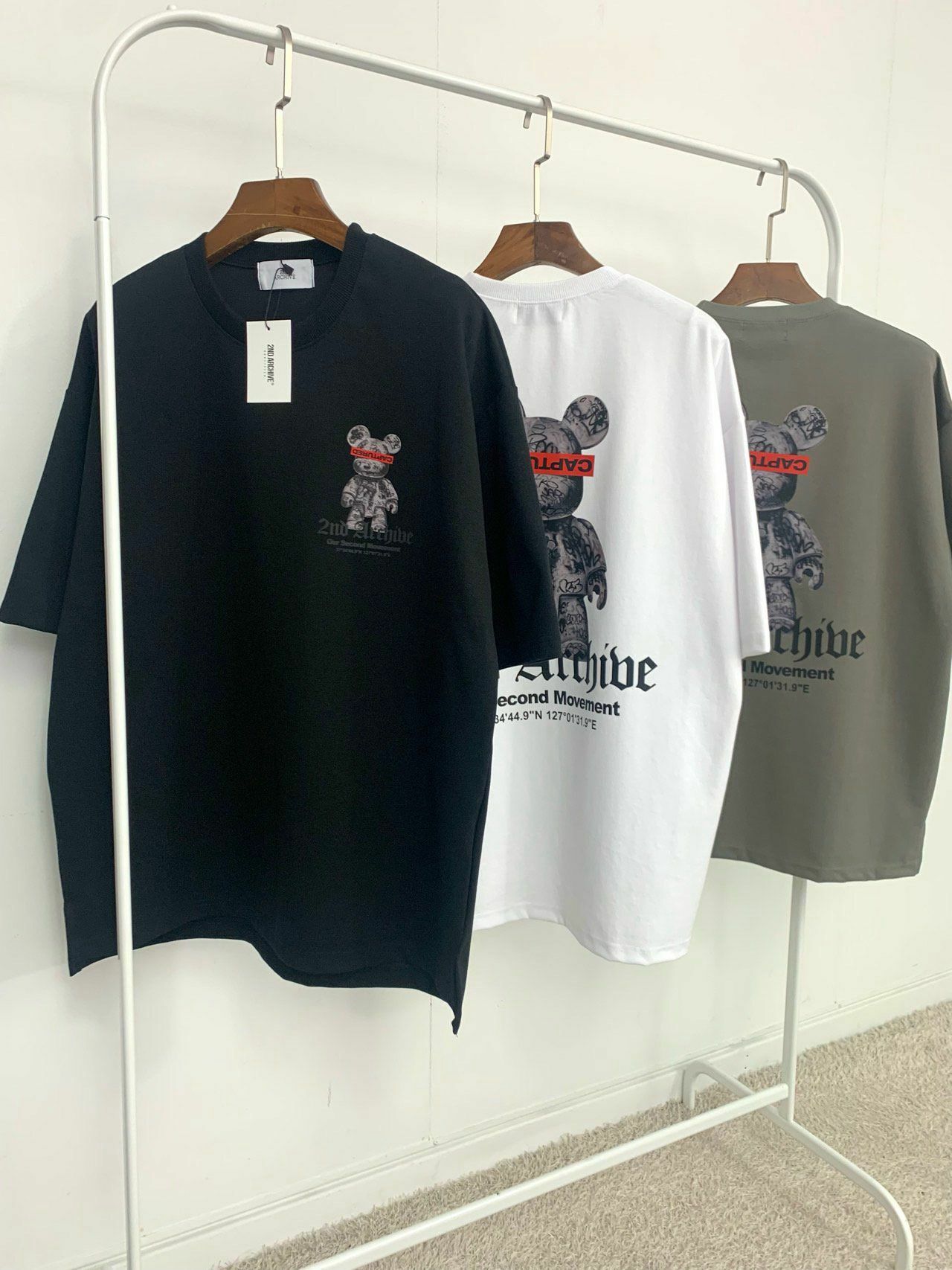 熊仔英文字短袖Tee 2nd ARCHIVE-084T