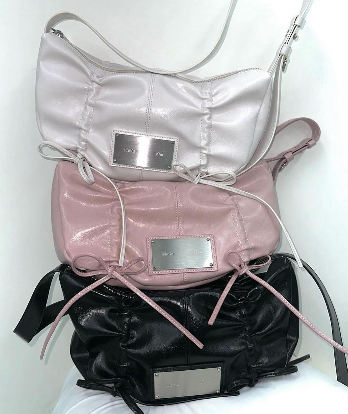 ［ Matin Kim ］韓國品牌 蝴蝶結 皮革 肩背包