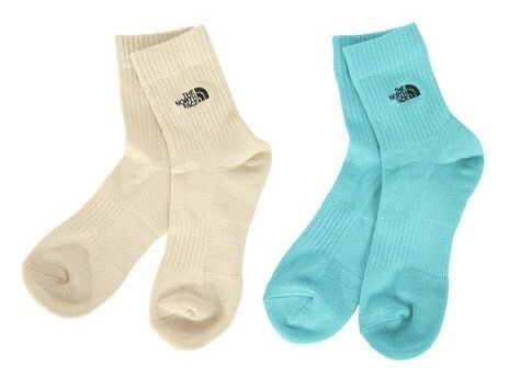 日本 TNF Logo socks 刺繡中筒踝襪