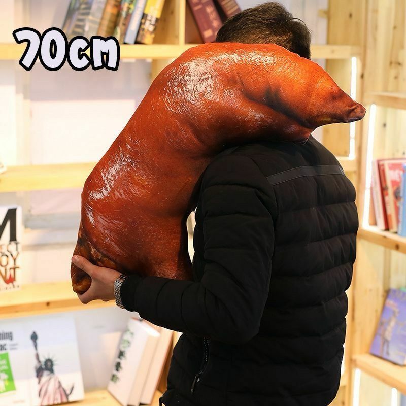 發過豬頭 豬腳抱枕 70cm