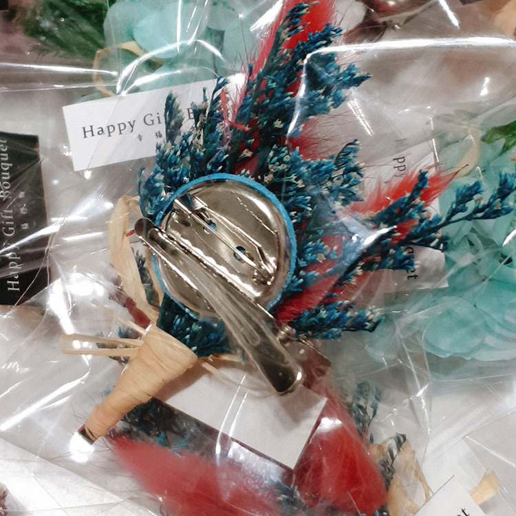 永生花胸花,red Preserved flower corsage