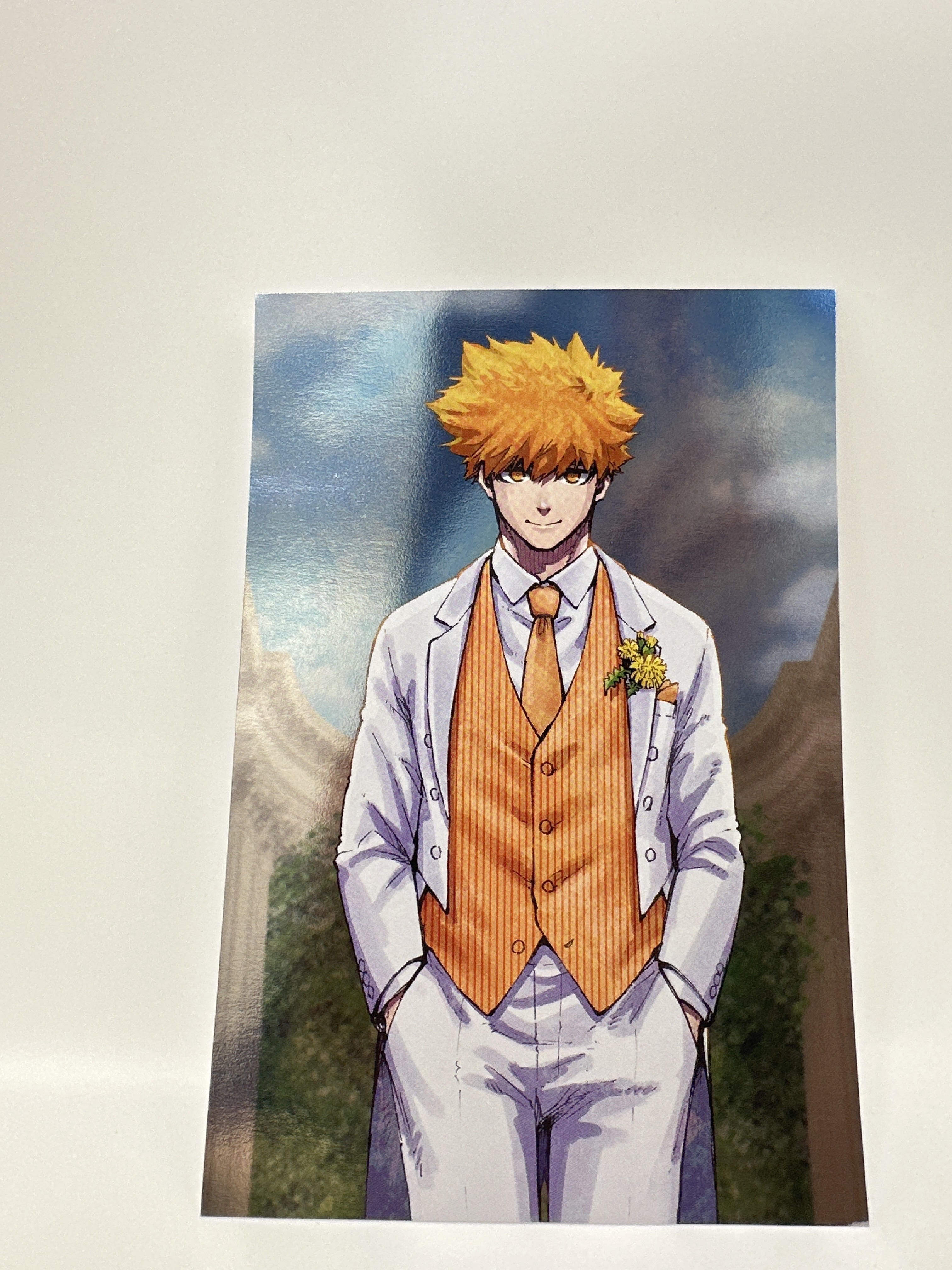 藍色監獄展 國神鍊介 白西裝原畫明信片