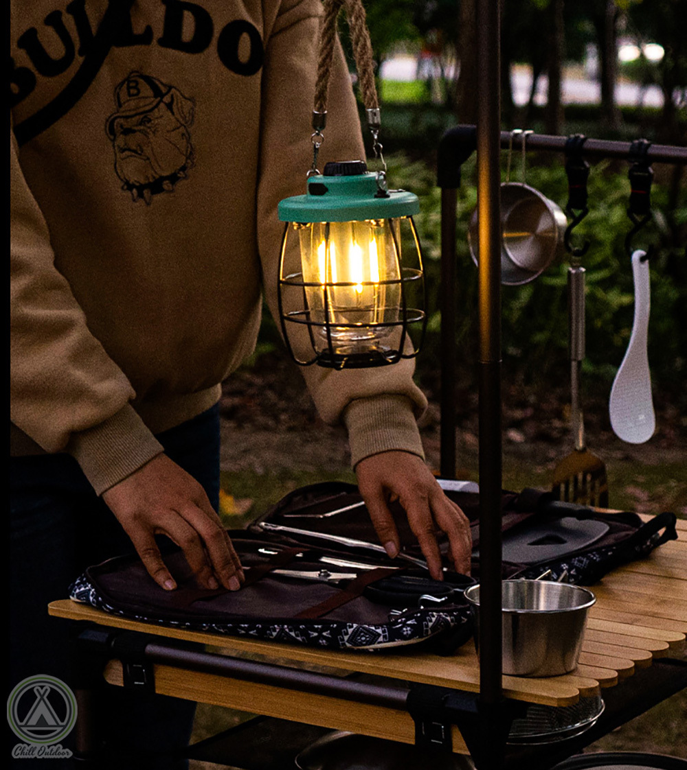 麻繩復古燈 附底座－(3色)