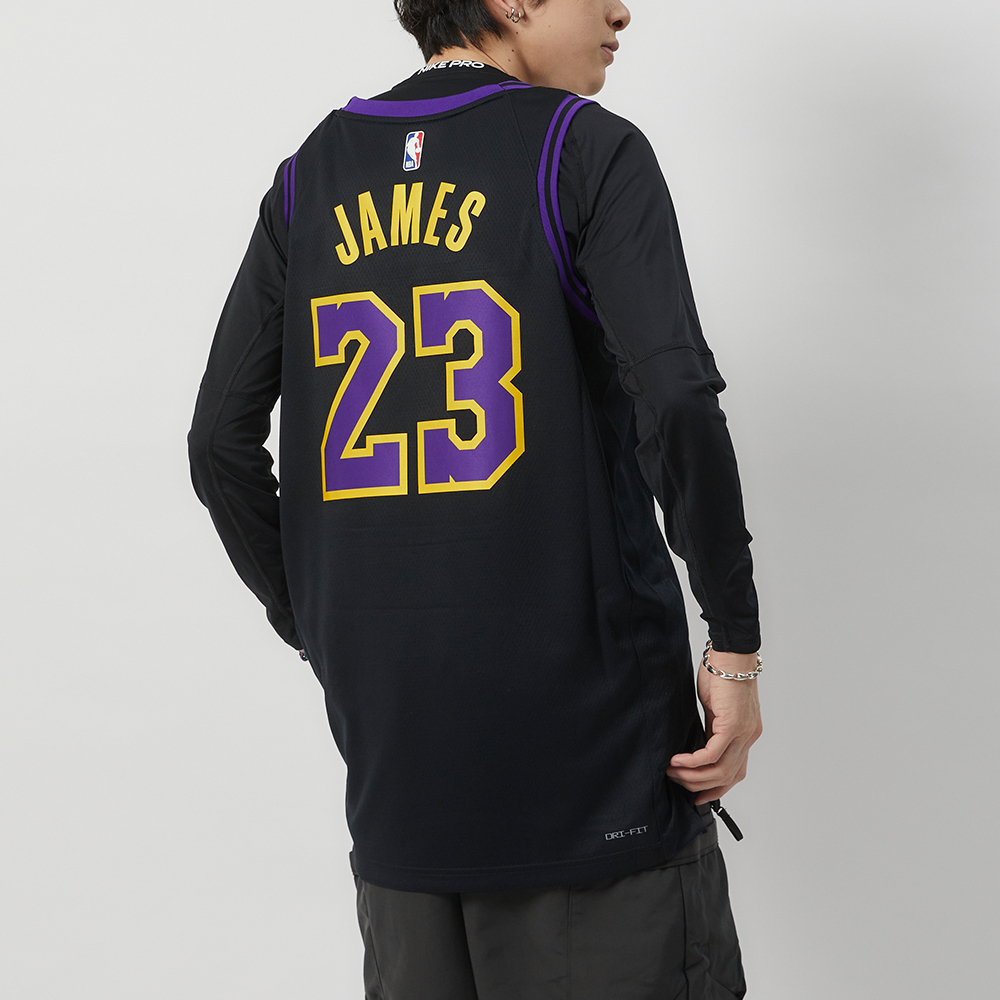 Nike LeBron James 男 黑紫色 洛杉磯 湖人隊 詹皇 無袖 籃球 背心 DX8506012