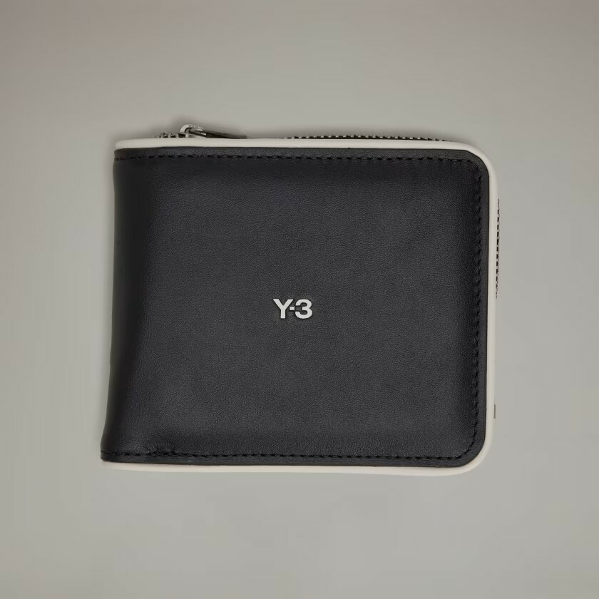【 Y-3 WALLET 頂級皮革短夾 - 黑白 】