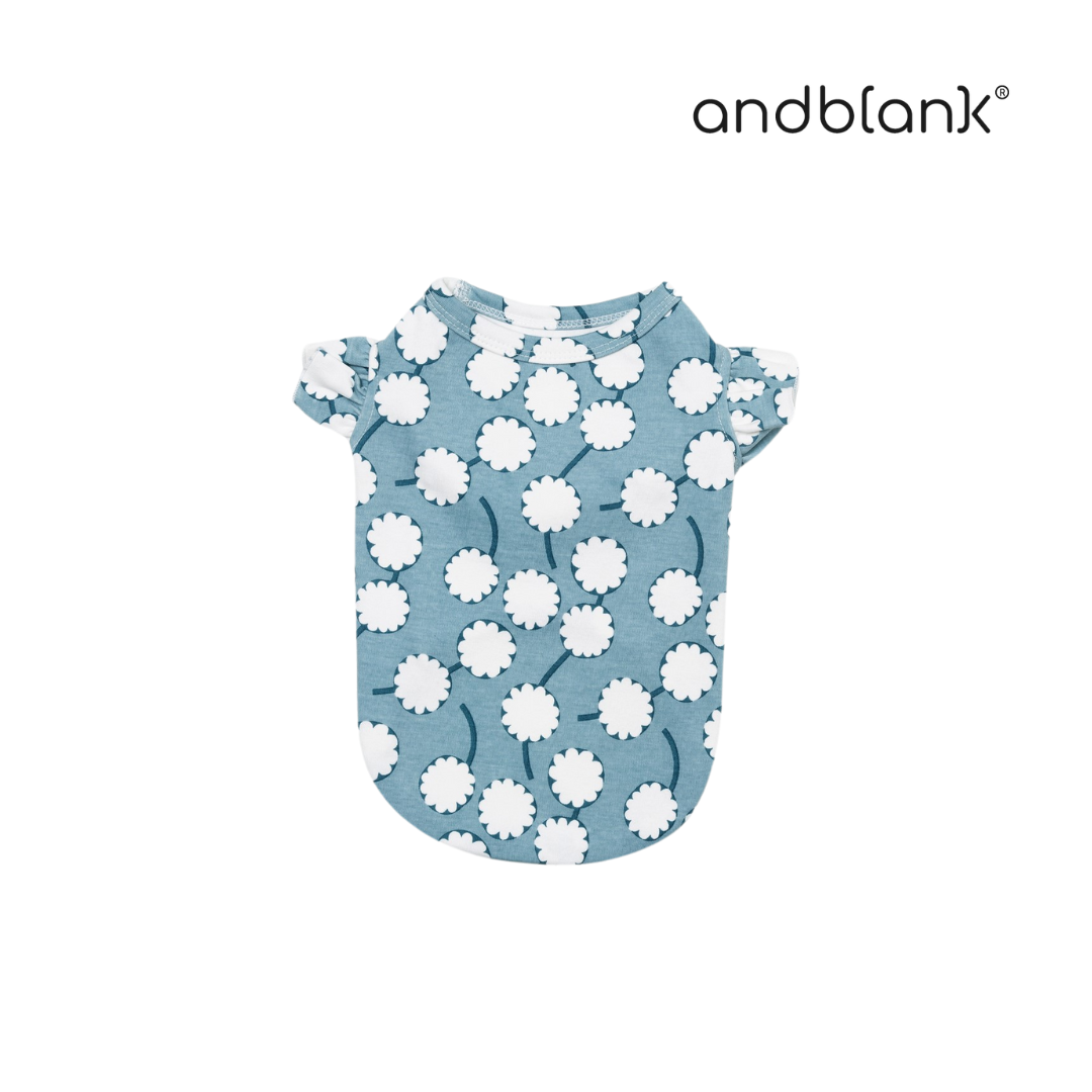 andblank 蒲公英荷葉邊背心