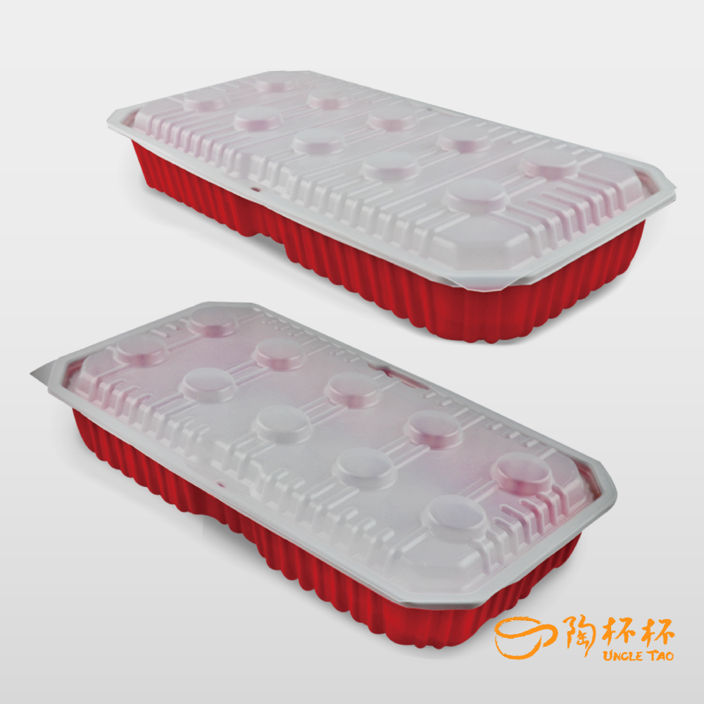 年菜盒 長型 2500/3000ml底+蓋 50組入 外帶盒0803/0804【陶杯杯瓷器】微波餐盒碗盤杯筷台灣現貨餐廳