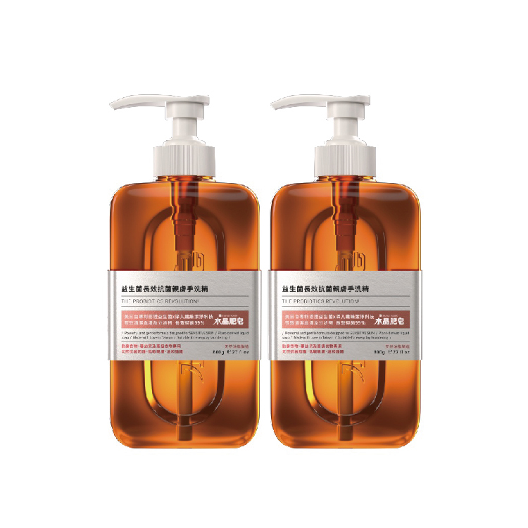 益生菌長效抗菌親膚手洗精800gX2瓶