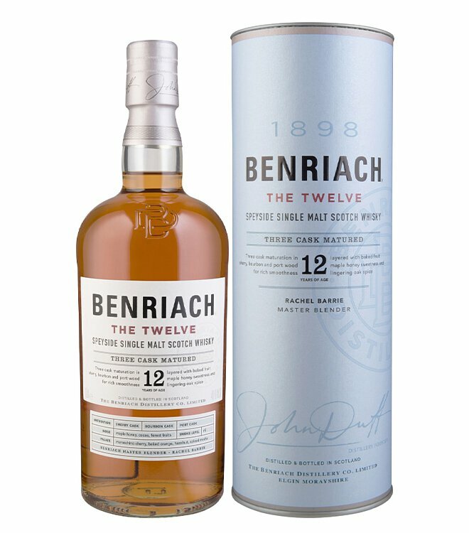 BenRiach 12 Years The Twelve Speyside Single Malt Scotch Whisky (700mL) [禮盒裝]