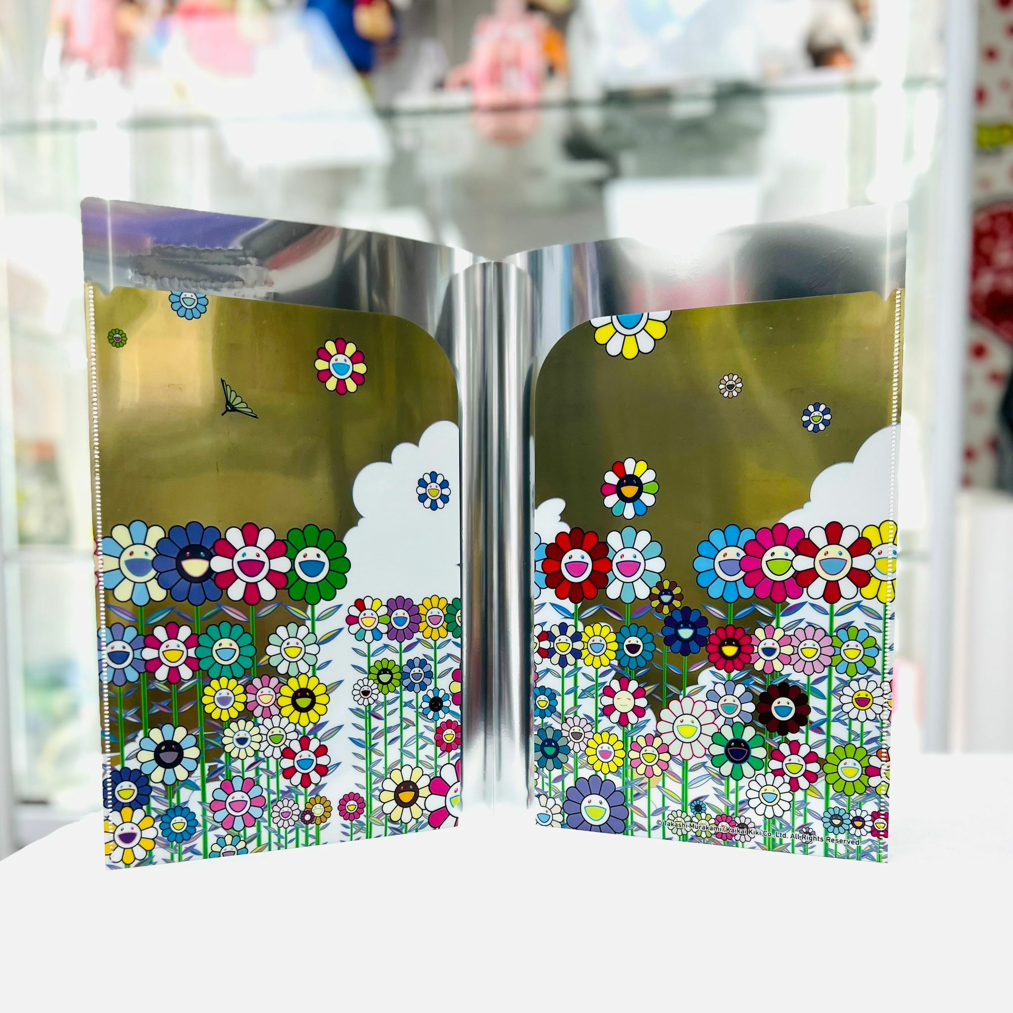 Takashi Murakami Mononoke Kyoto A4 Folder - 金色の空の夏のお花畑