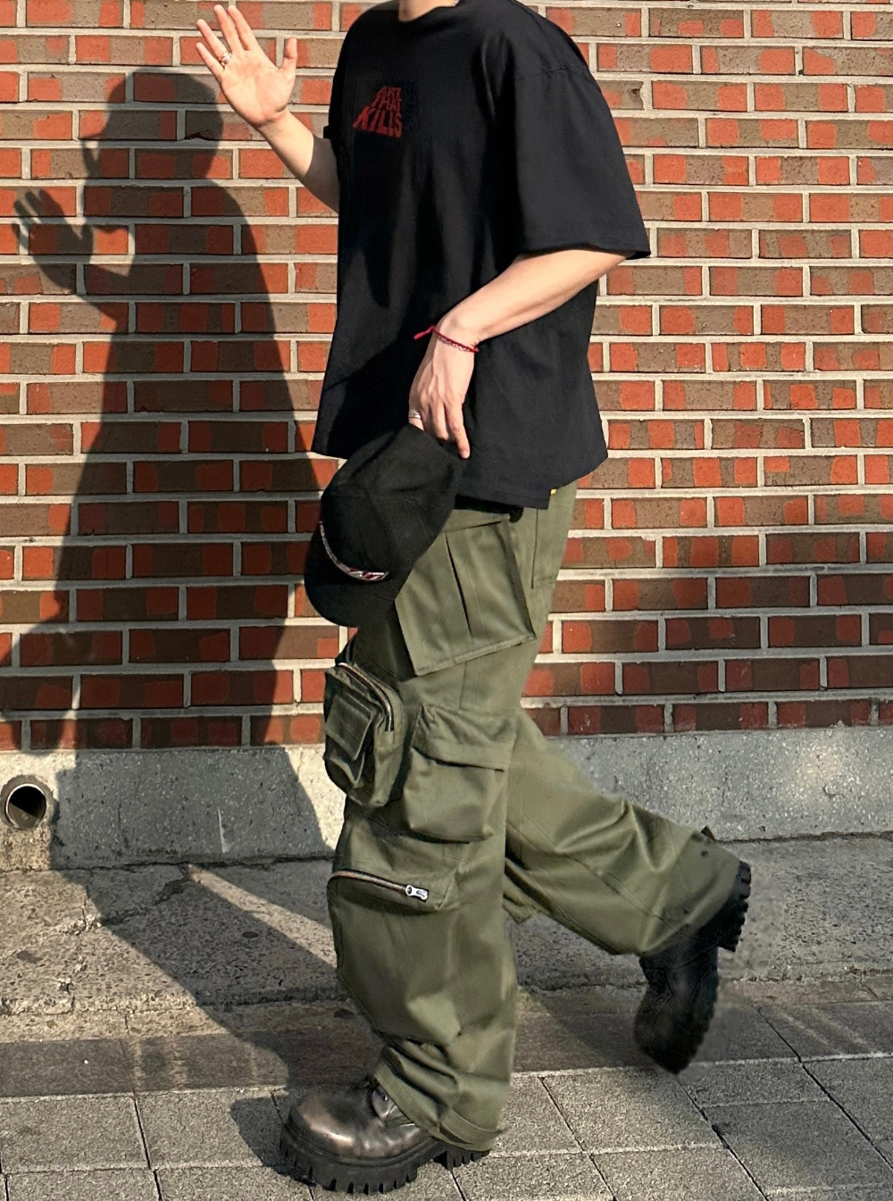 多工拉鍊造型褲