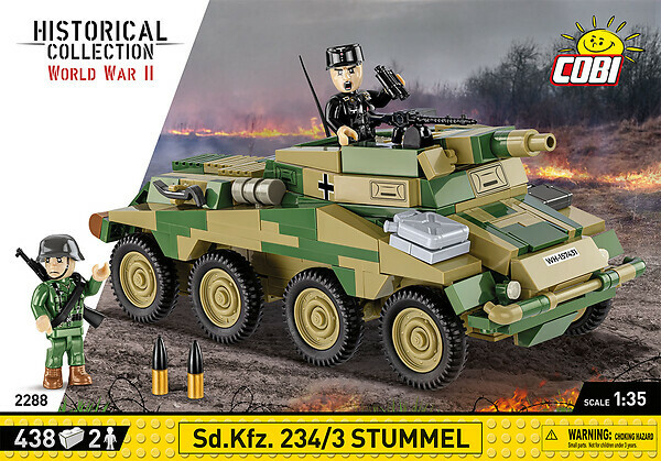 Cobi : WWII 2288 Sd.Kfz. 234/3 Stummel (438pcs)