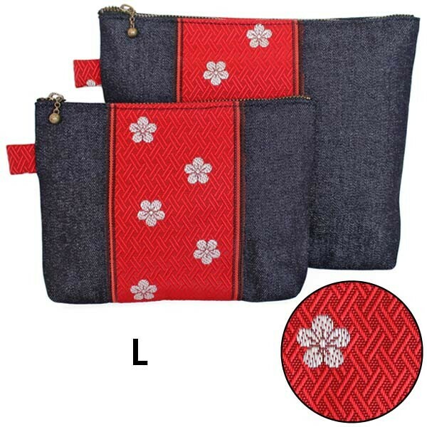 日本岡山榻榻米邊牛仔袋(大) (日本製)