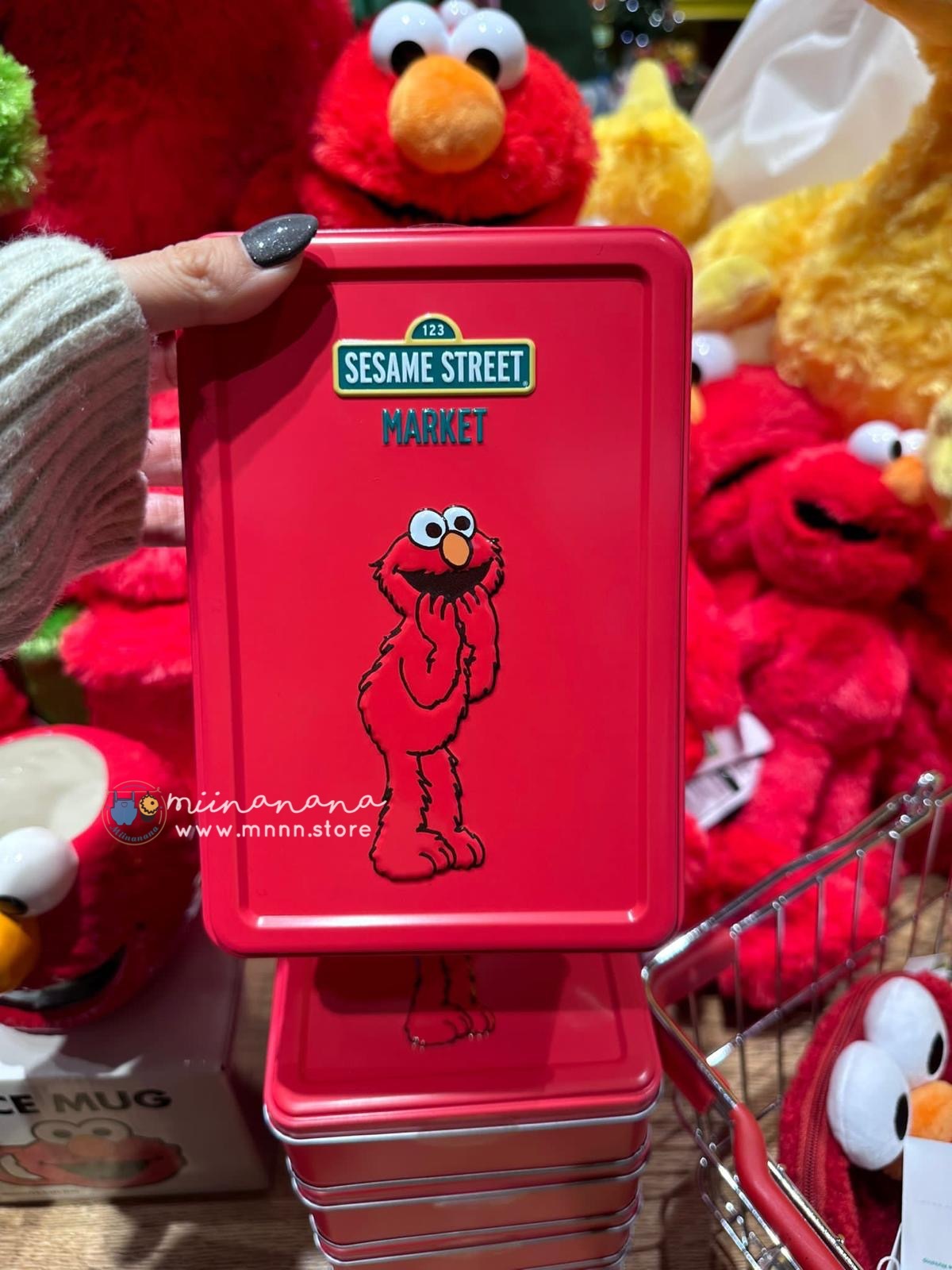 芝麻街SESAME STREET MARKET Elmo 曲奇罐
