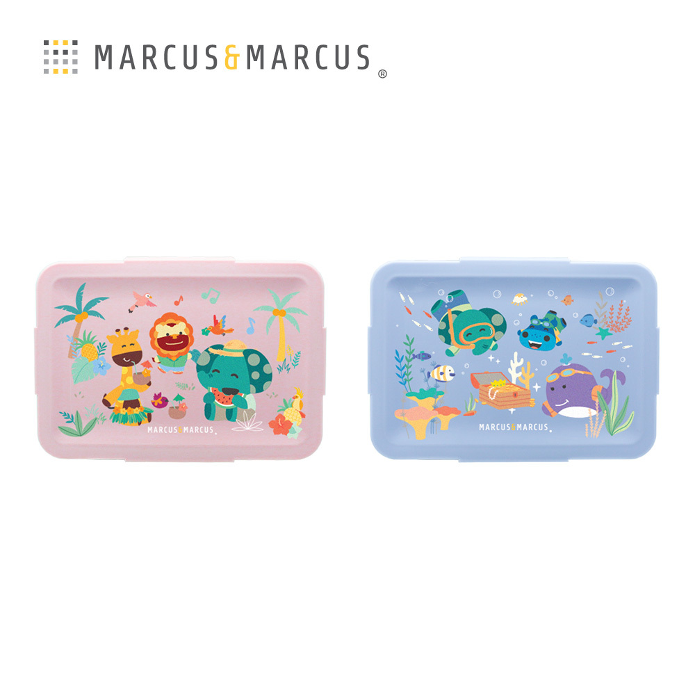 Marcus&Marcus 動物樂園輕巧分隔密封餐盒