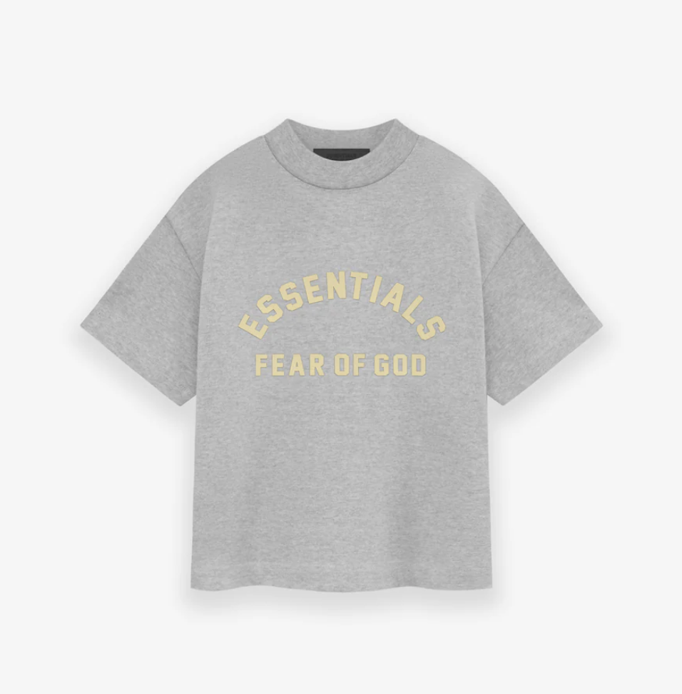 Essentials SS24 KIDS Arch Logo Crewneck Tee |LT.Heather Essentials SS24 KIDS Arch Logo Crewneck Tee |LT.Heather