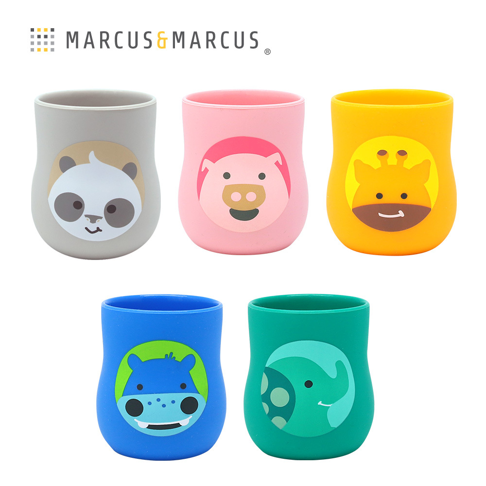Marcus&Marcus 動物樂園2合1矽膠訓練杯