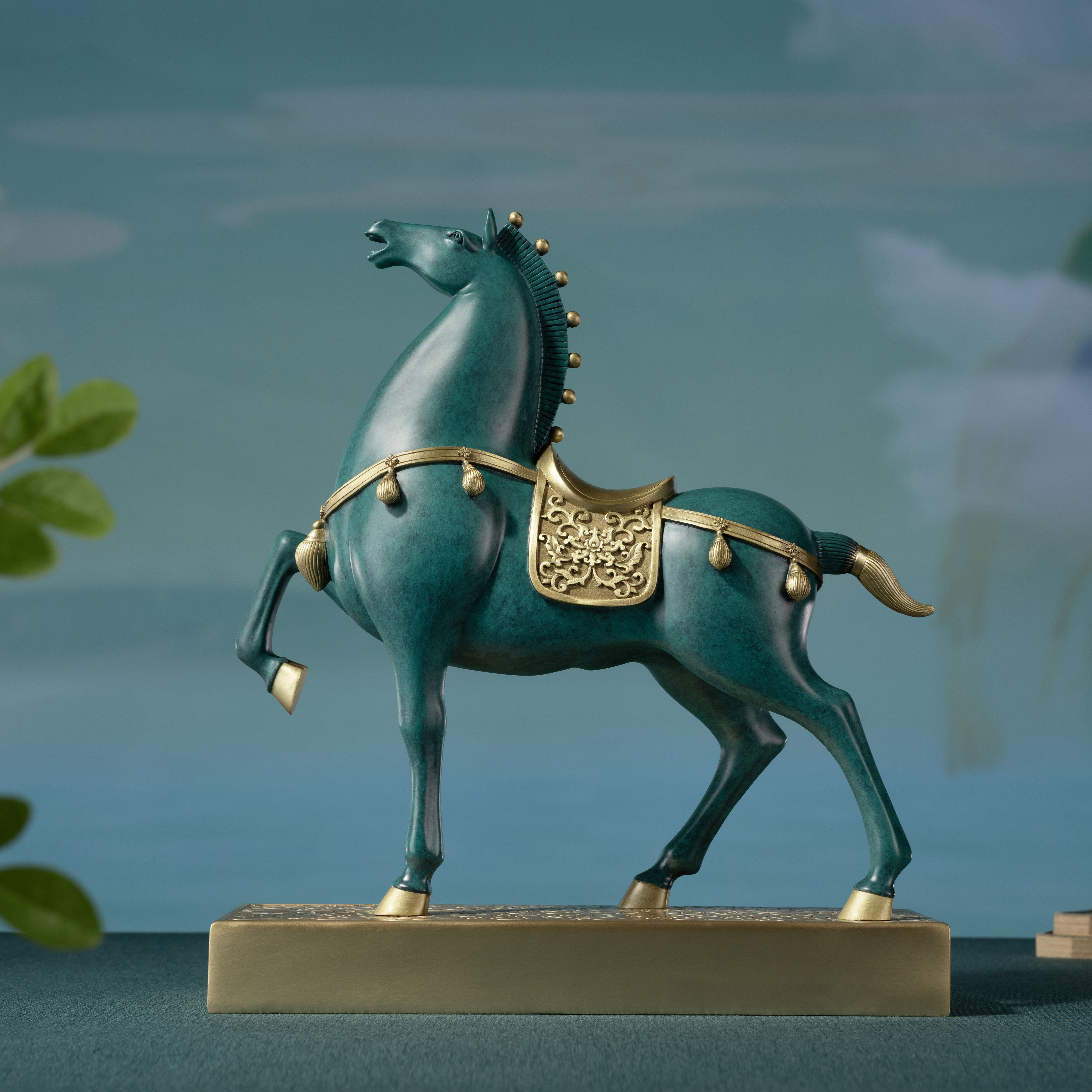 馬到成功(吉祥青)｜銅作工藝品