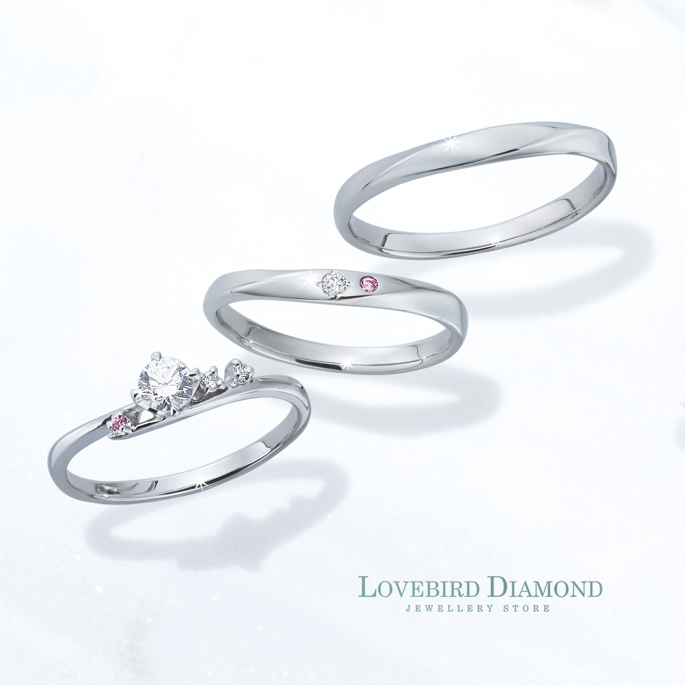 Twins Cupid - Sweet Candy 鉑金 (Pt900) 結婚戒指