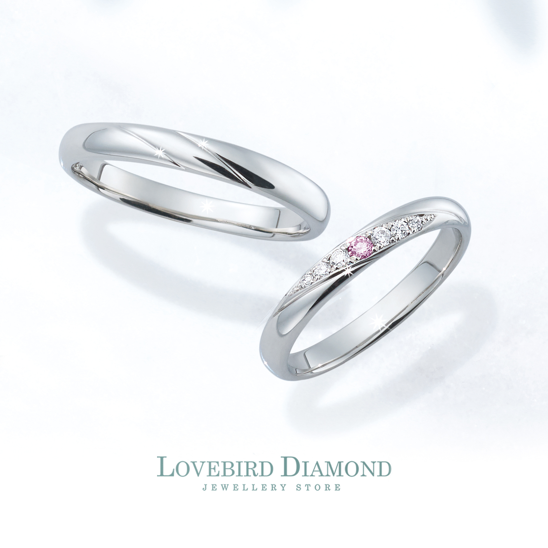 Twins Cupid - Milky Way 鉑金 (Pt900) 結婚戒指