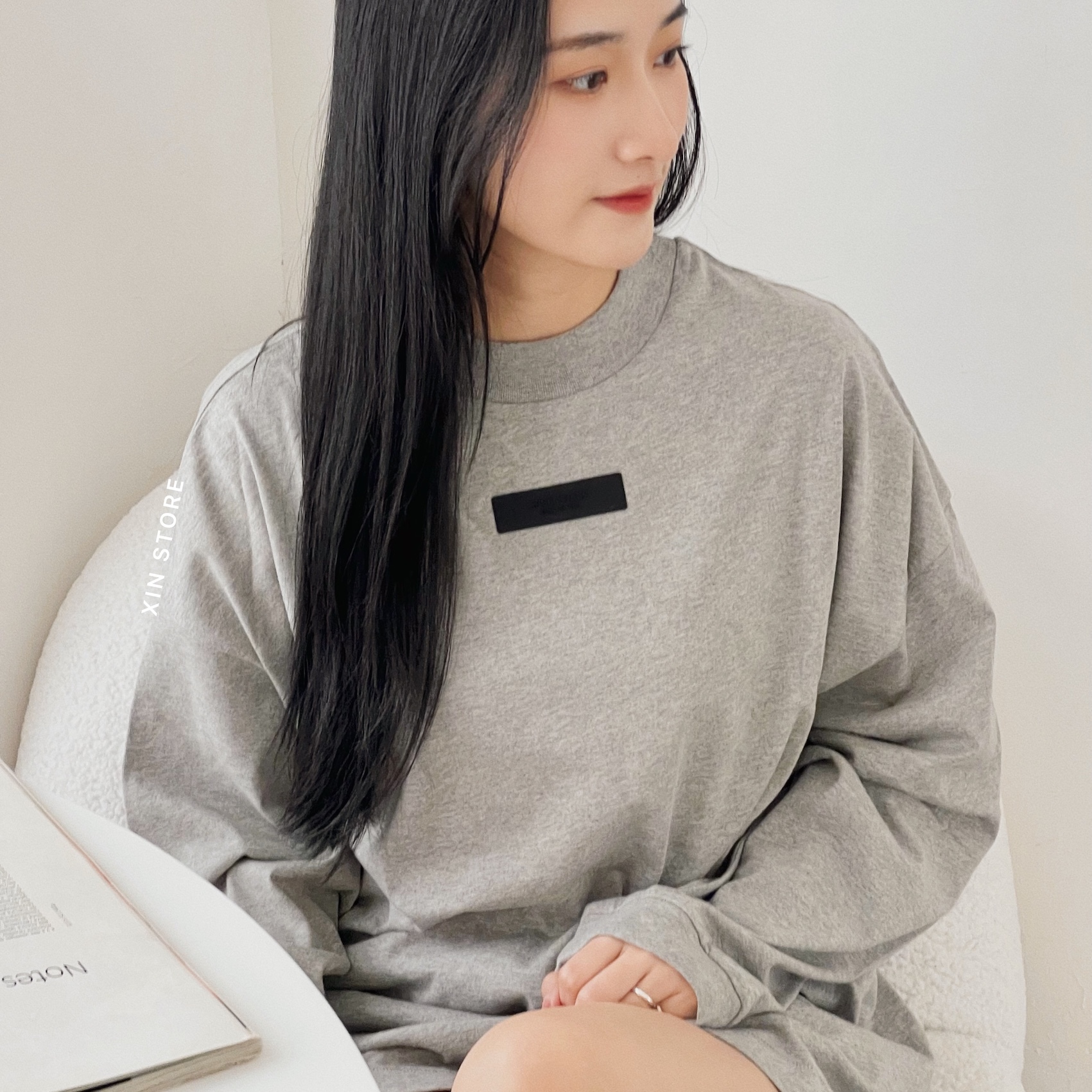 Essentials FOG 24SS 薄長袖 基本款 落肩 膠標 麻灰 炭灰 奶油黃