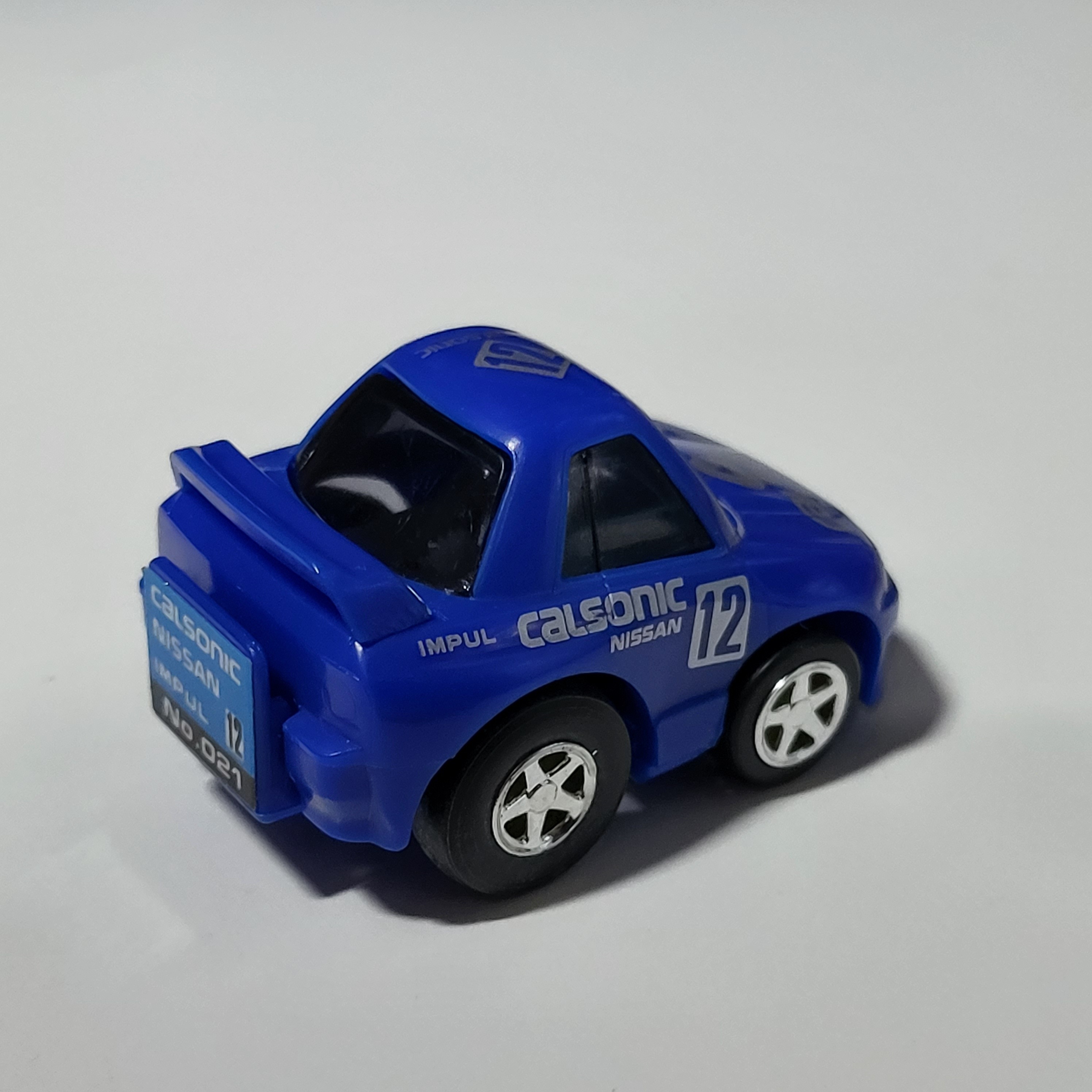 Choro Q Nissan Skyline GTR R32 Calsonic (silver headlight/Chrome Wheels)