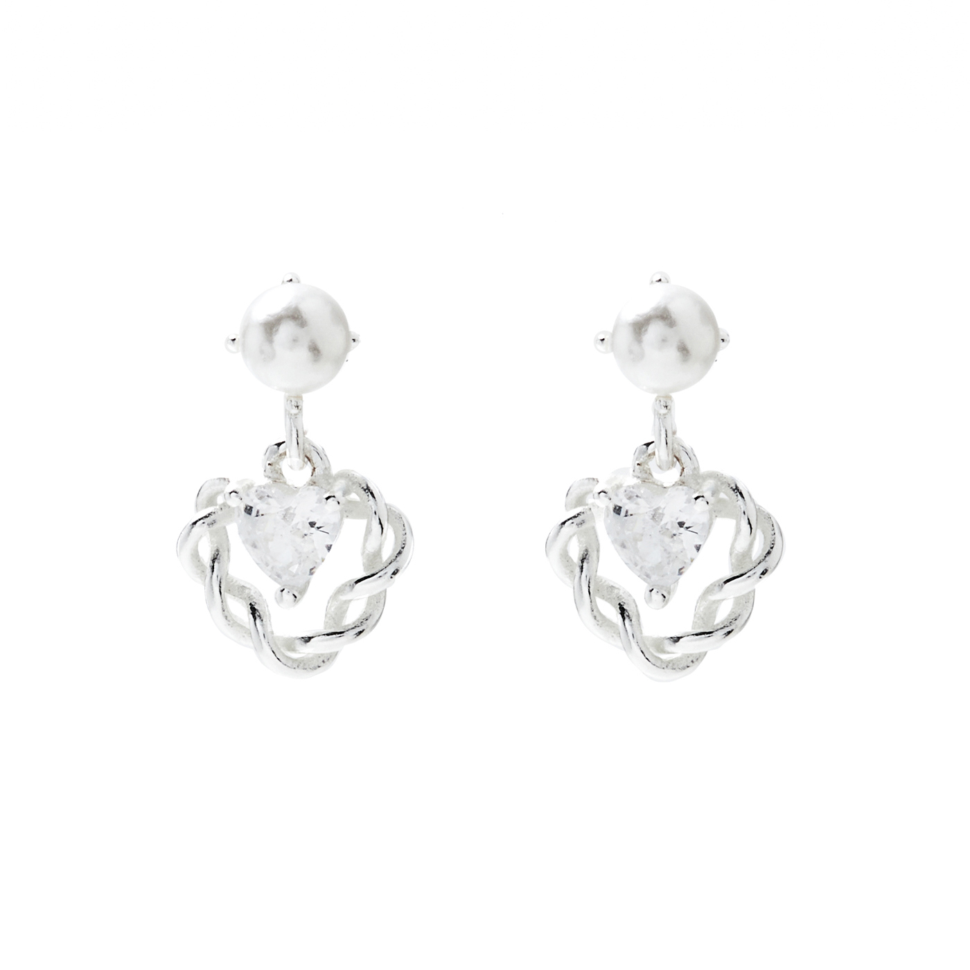 平價飾品,純銀,愛心,耳環