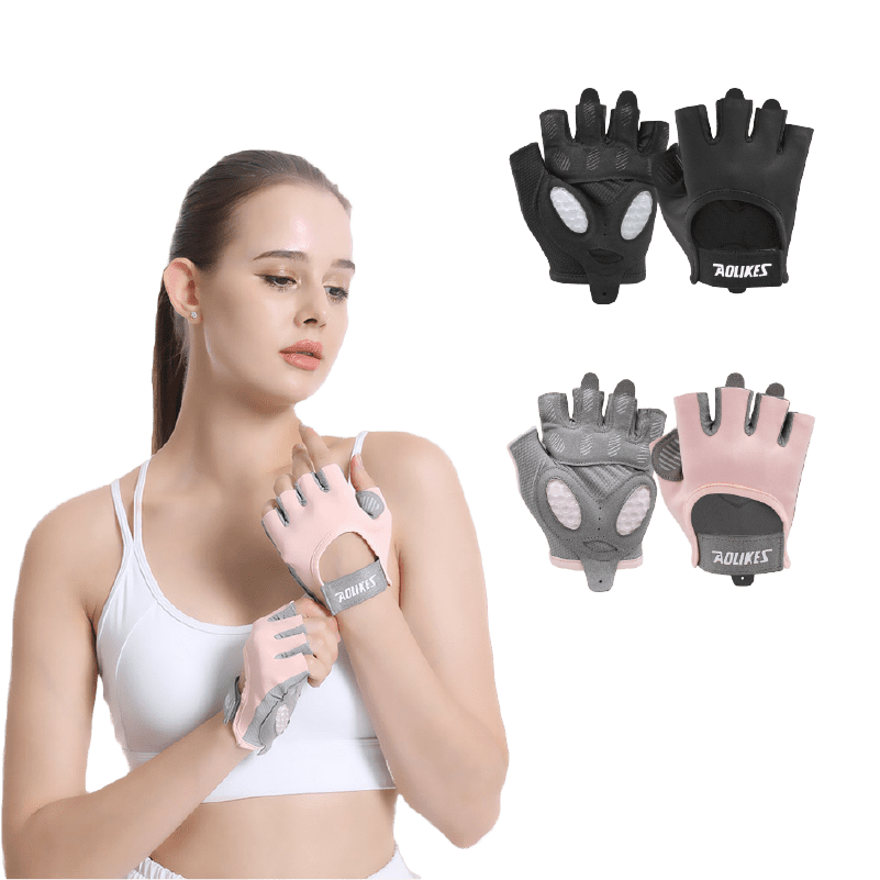 AOLIKES 矽膠防滑半指手套