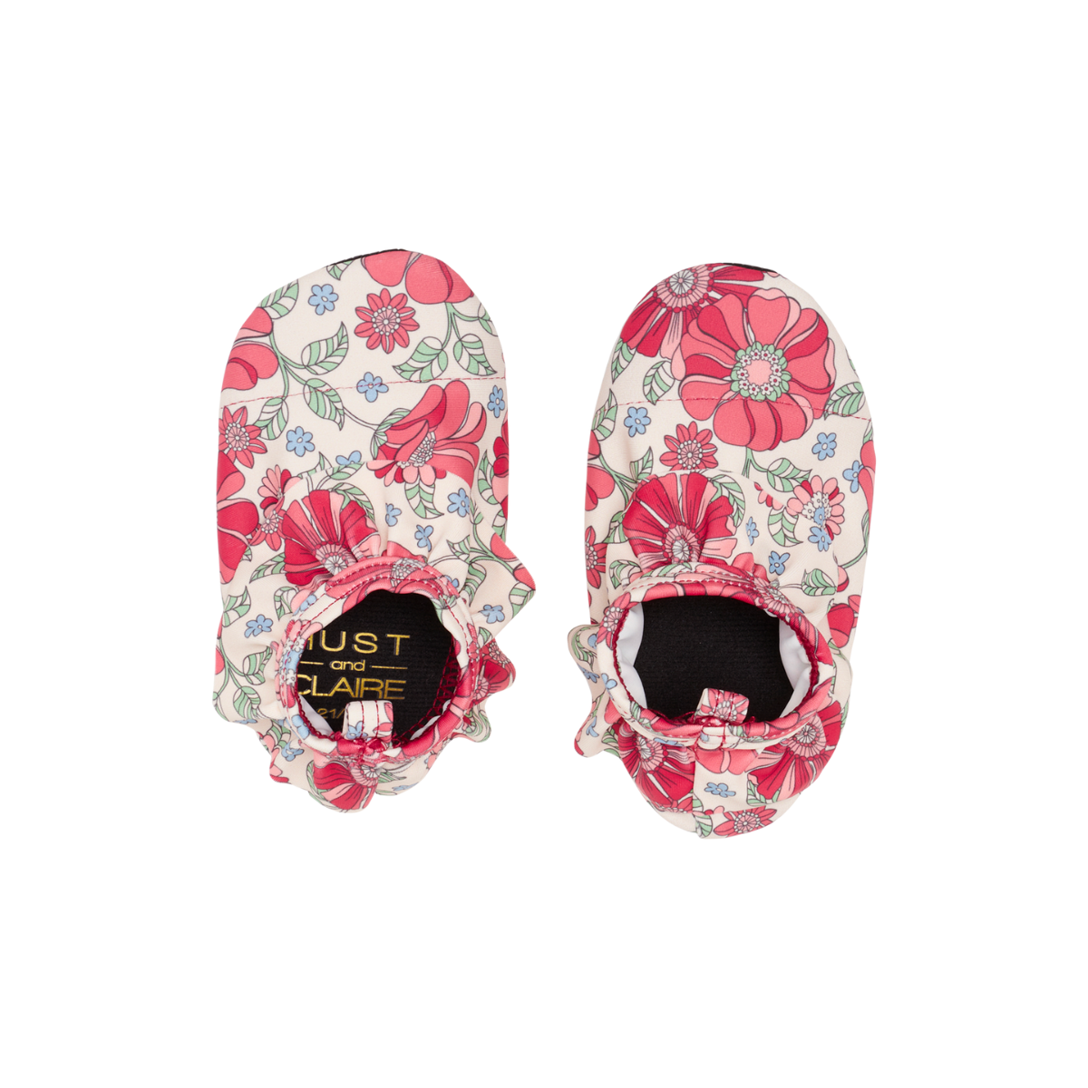 〖 Hust & Claire 〗桃紅花朵沙灘鞋