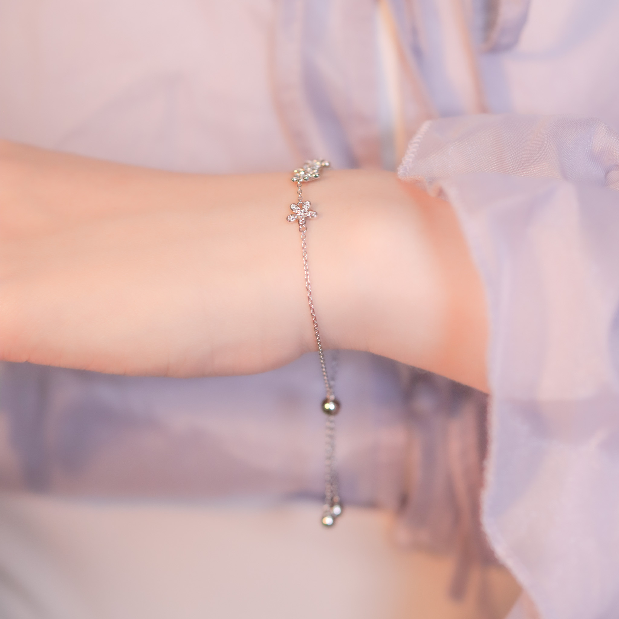 | 925銀丨花渲手鏈  | BR1003 |