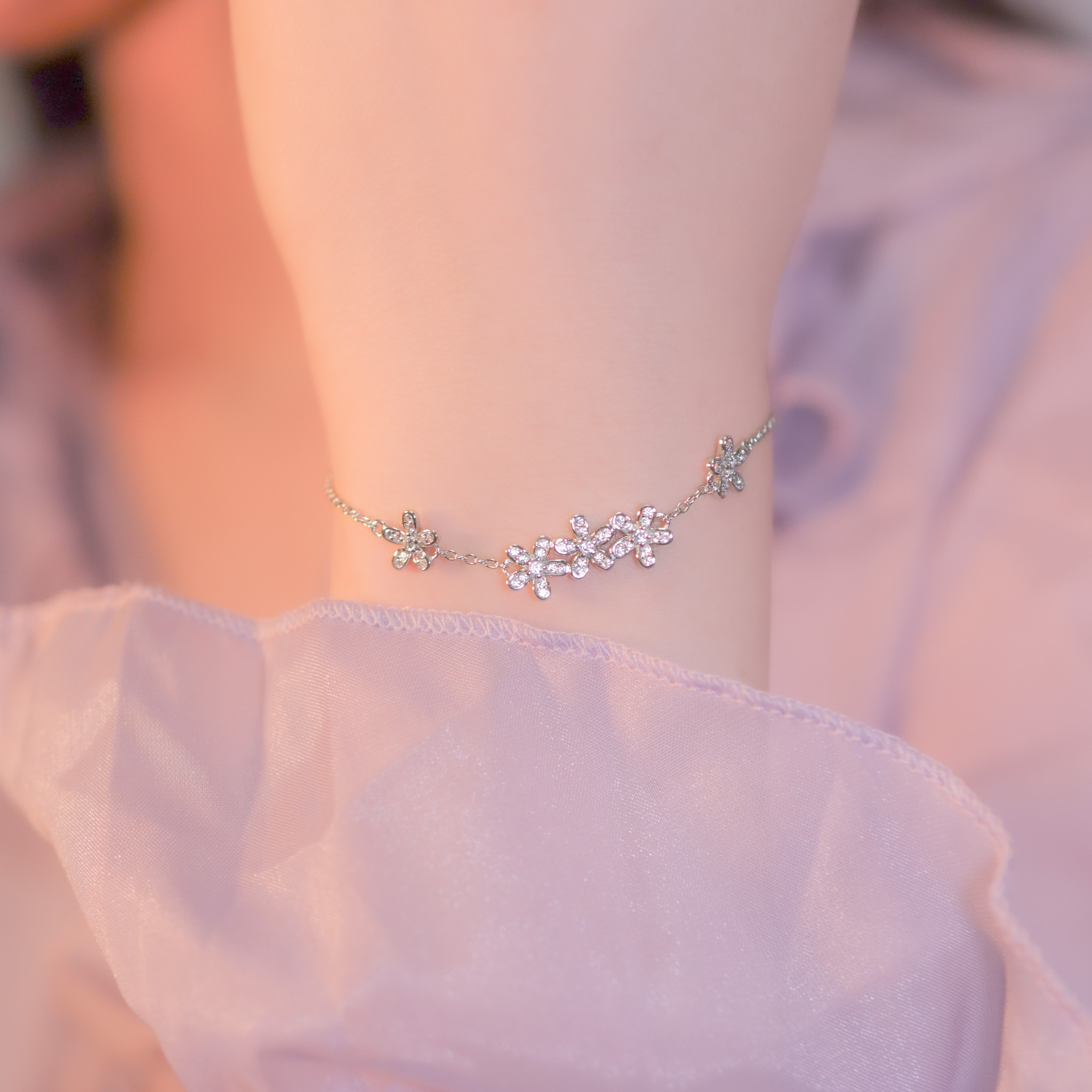 | 925銀丨花渲手鏈  | BR1003 |