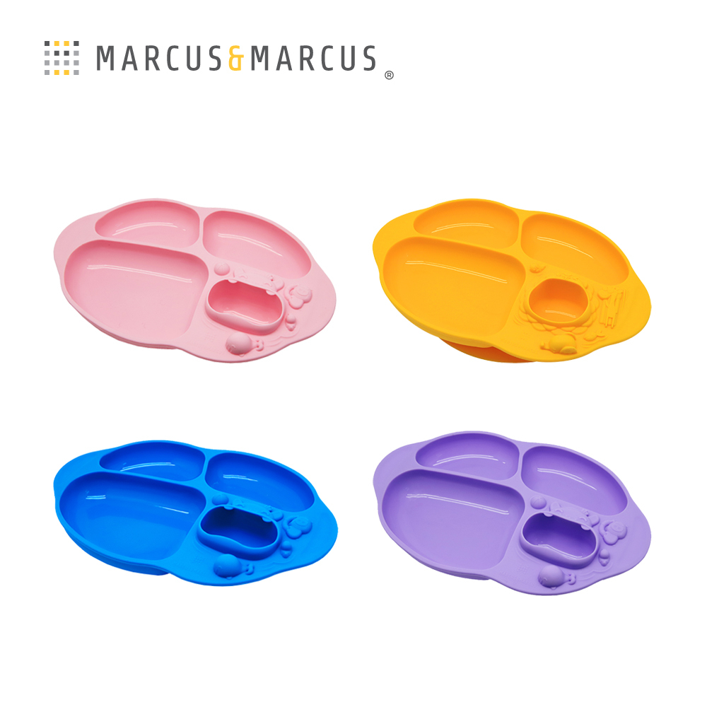 Marcus&Marcus 動物樂園造型吸力分隔餐盤