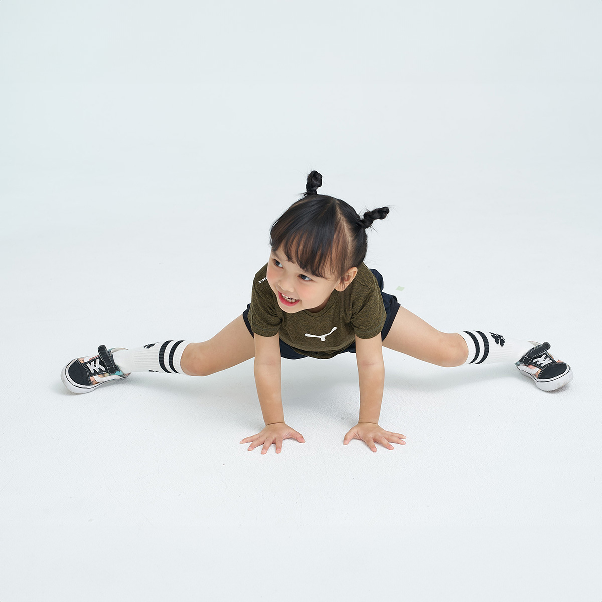 Tumaz Classic Heather Kids Tee (Jungle/Black)