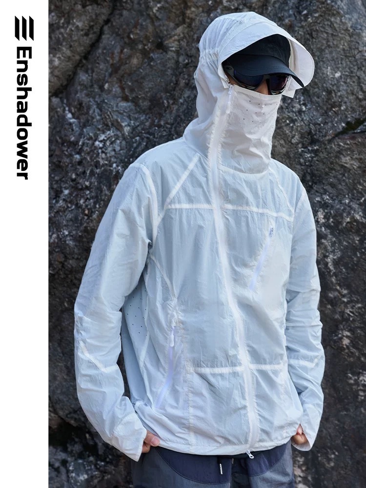 ENshadower隱蔽者結構設計斜拉鍊UPF50+防曬衣