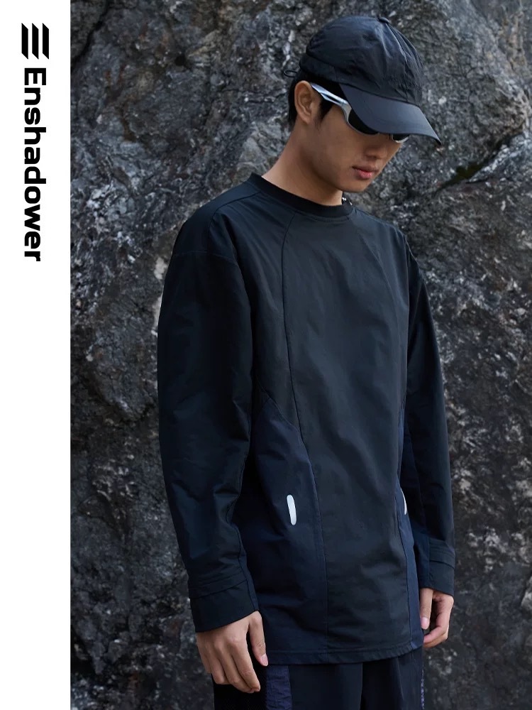 ENshadower隱蔽者 複眼-結構拼色長袖速乾T卹