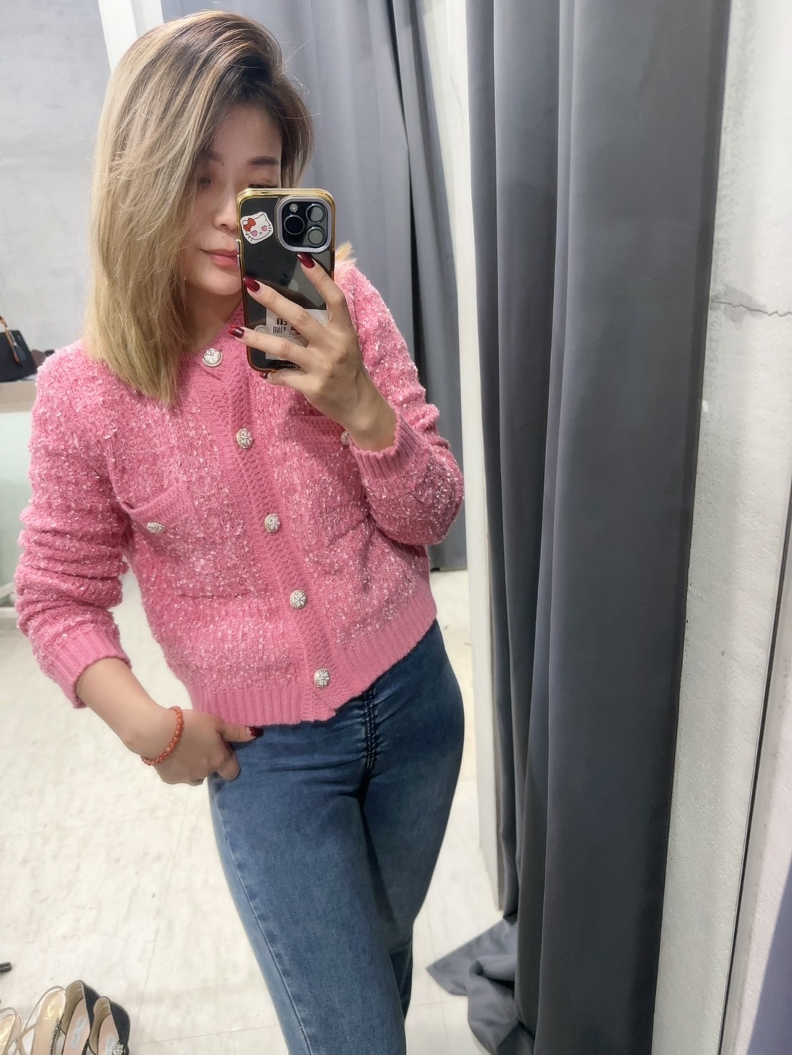 小香風毛衣外套(奶茶/黑/白/灰/粉)