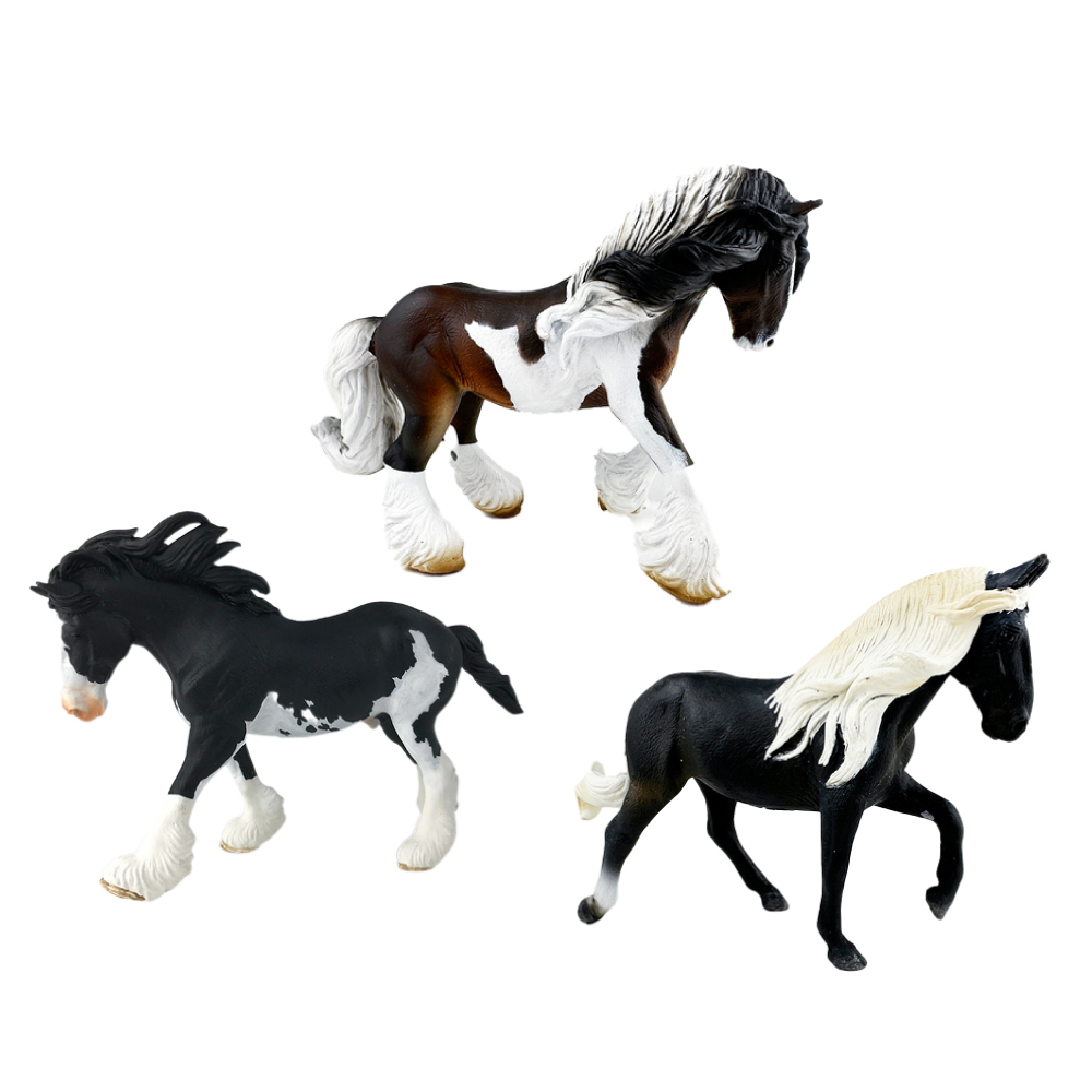馬 親子 置物 collectA動物模型健壯馱公馬洛磯山母馬修補匠種馬☆正版模型
