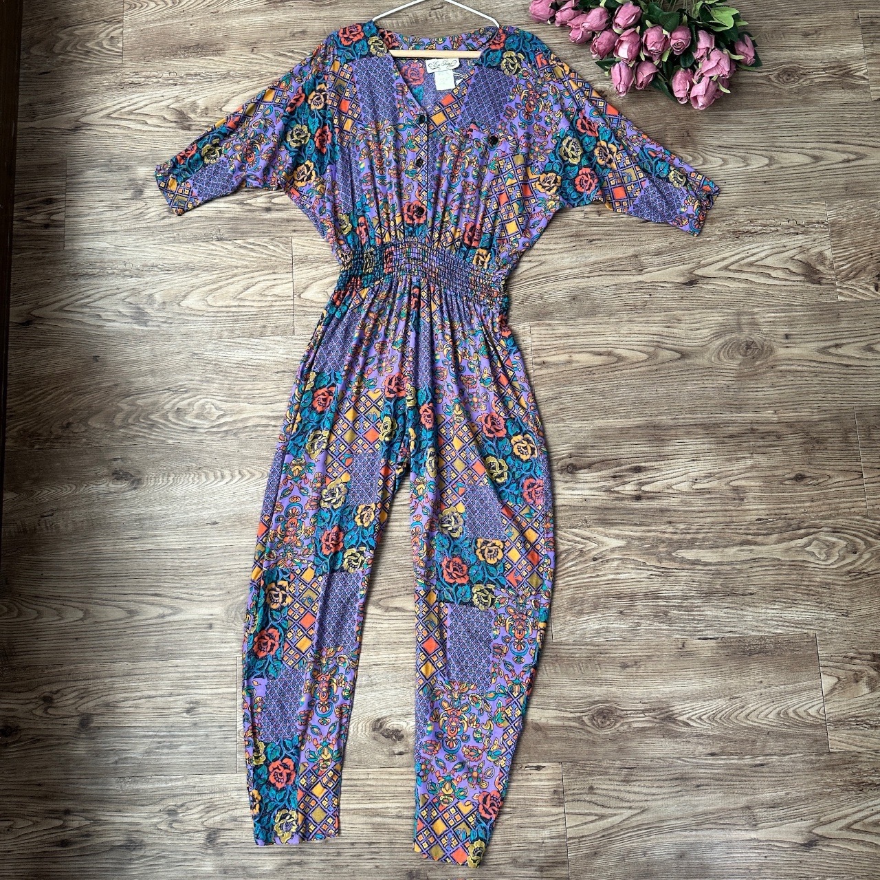 美國製夢幻花園連身褲