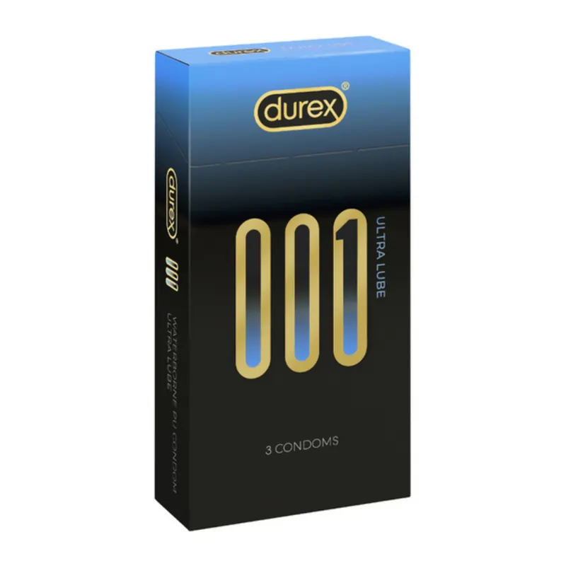 Durex 001 Ultra Lube 3's Pack PU Condom